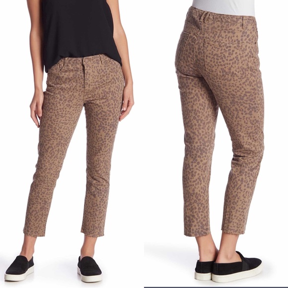 democracy animal print jeans